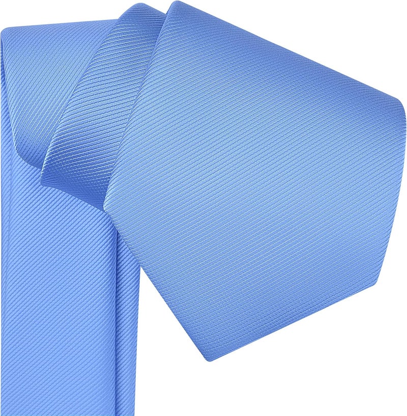 Branduce 63'' XL Tie Mens Extra Long Solid Woven Necktie for Men Big and Tall + Gift Box - Image 3